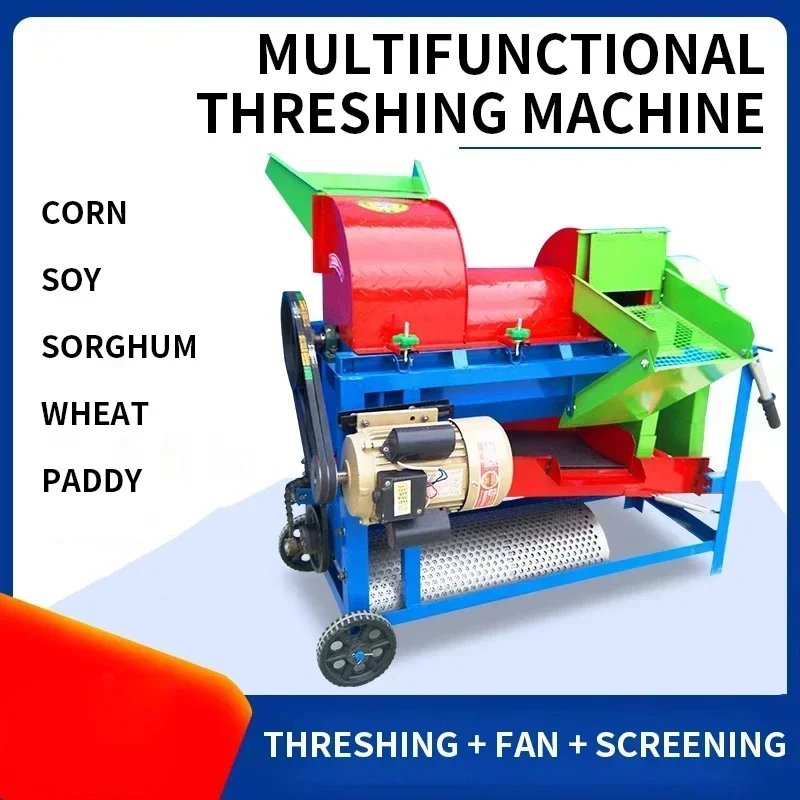 Multifunctional Threshing Machine, Corn, Soybean, Sorghum, Rapeseed, Rice, Fully Automatic Peeling and Tearing