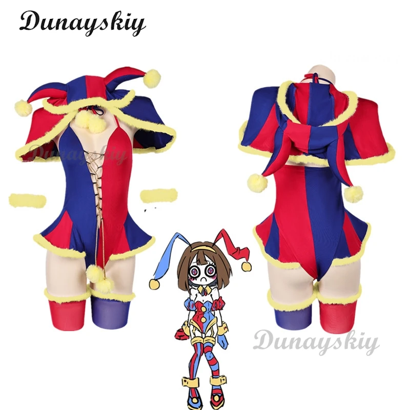 

Pomni Cosplay Sexy Role Play Lingerie Suits Cartoon TV Amazing Cosplay Digital Circus Costume Women Fancy Dress Up Party Clothes