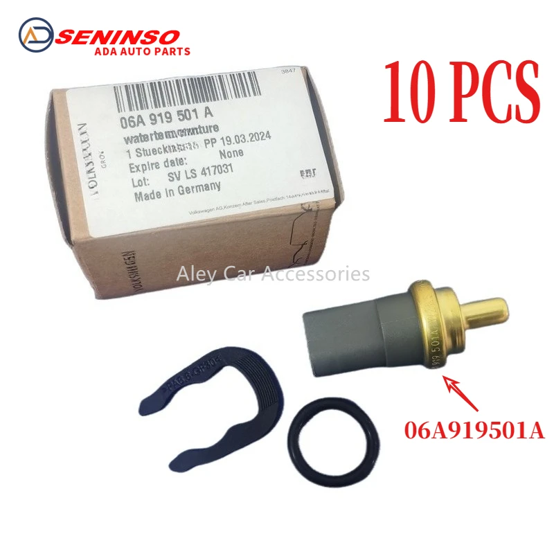 10PCS 06A919501A Sensore di temperatura del liquido di raffreddamento del motore per Audi A3 A4 A5 A6 Volkswagen Jetta Seat Skoda 06A 919 501A Nuovo originale