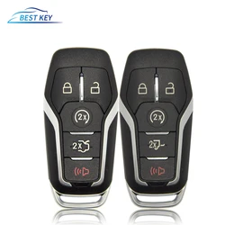 BEST KEY Remote Key Shell Car HU101 Blade Fob 4/5 Buttons Case For Ford Mustang Edge Explorer Fusion Mondeo Kuka 2015 2016 2017