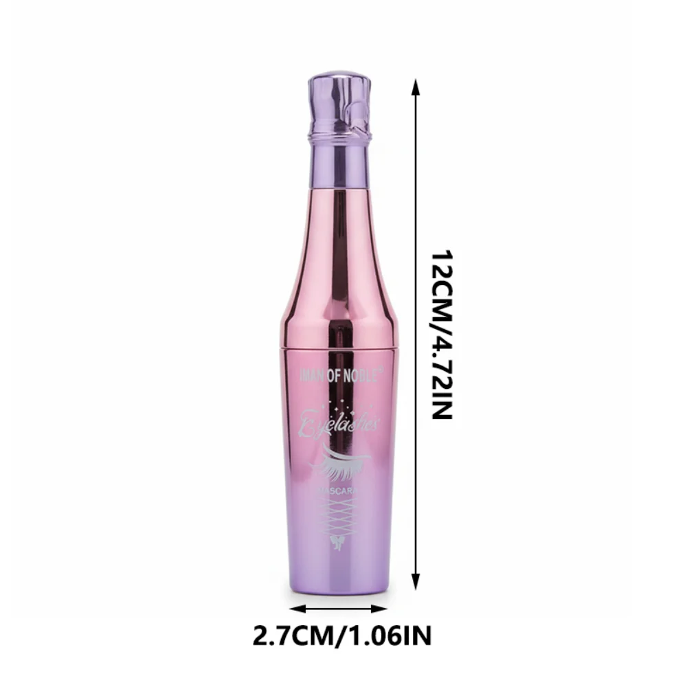 24 個黒防水マスカラ長くするまつげエクステンション厚いシルク繊維マスカラ女性メイクアイ化粧品ツール