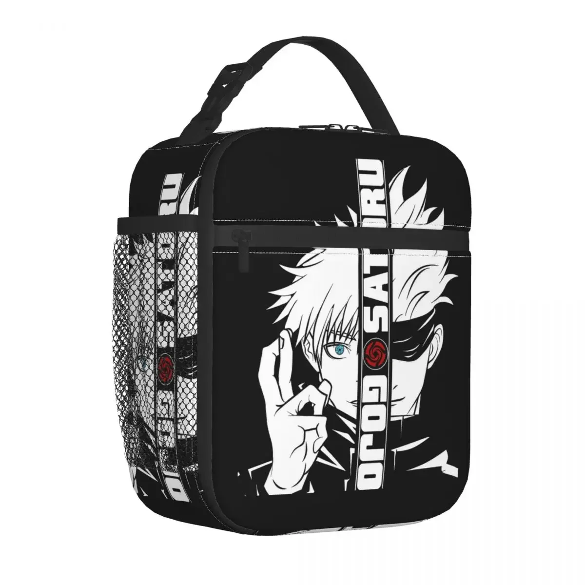 Kaisen Gojo Satoru Insulated Lunch Bags Thermal Lunch Container Anime Portable Lunch Box Tote Food Handbags School