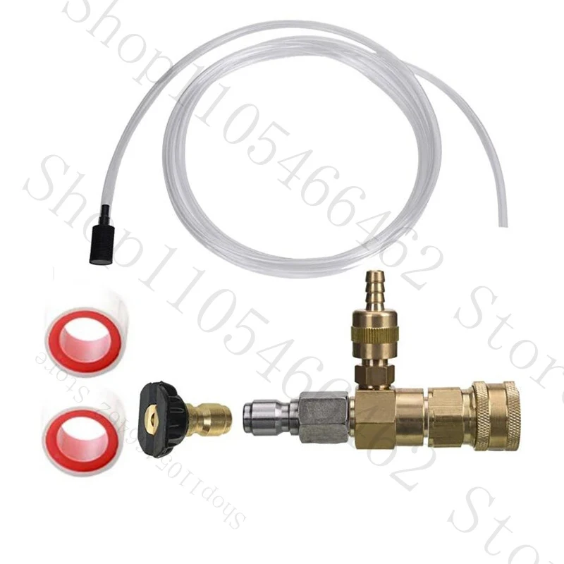 

Adjustable Kit,Soap Chemical Injector Pressure Washer, 3/8 Inch Quick Connect