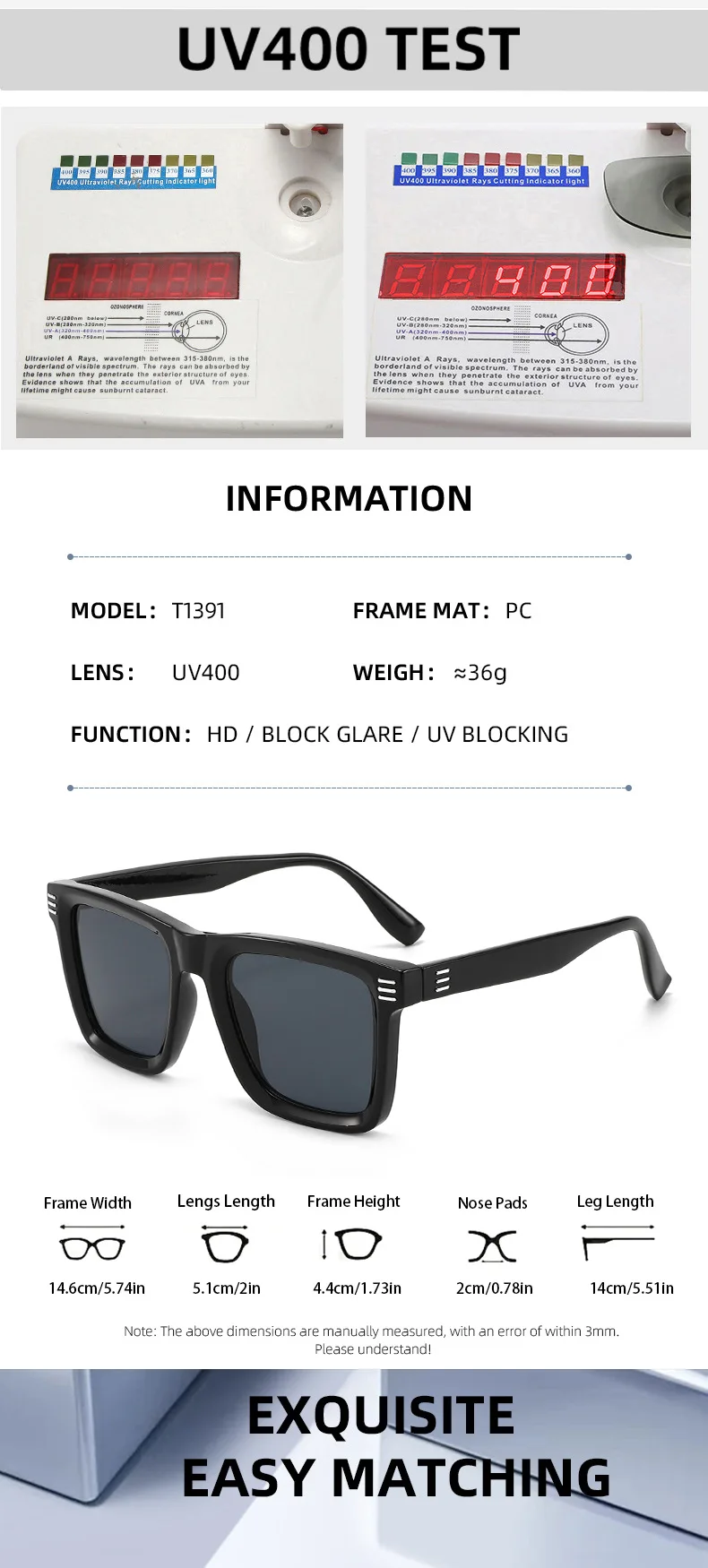 نظارات شمسية كلاسيكية غير منتظمة جديدة، مناسبة للرجال والنساء، والتسوق والسفر، ونظارات شمسية عصرية للحفلات