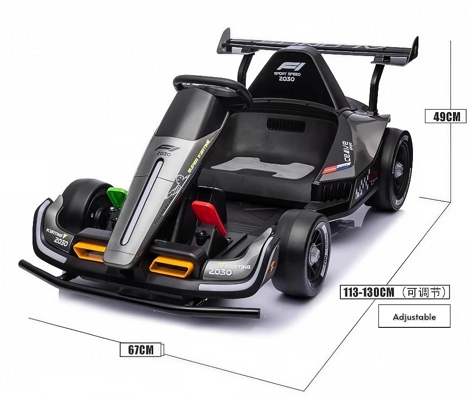 New Amusement Outdoor Family Speed Karting Racing Simulator Drift Kart Ride on Cars Game Console Adjustable Length for Riding