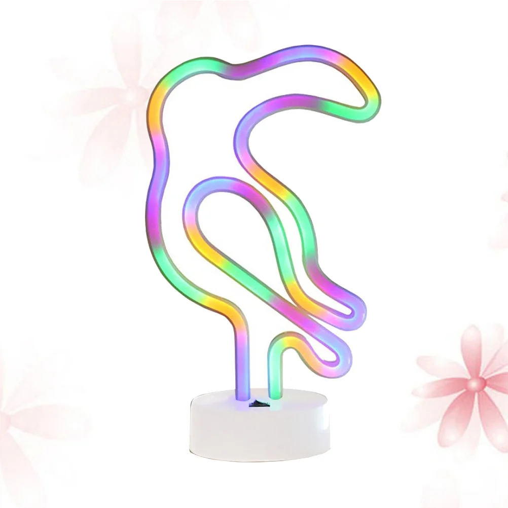 Led النيون الببغاء ضوء الليل الملونة تضيء مصباح للمنزل غرفة نوم غرفة المعيشة غرفة الحضانة هدية الإضاءة الزخرفية #3