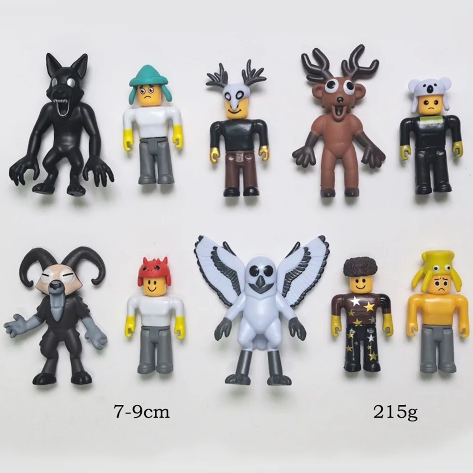 Hot 99 Nachten in Het Bos Action Figure Herten Uil Geit Blind box Desktop Decoratie 1-24 stuks Model ornamenten Fans Kerstcadeau