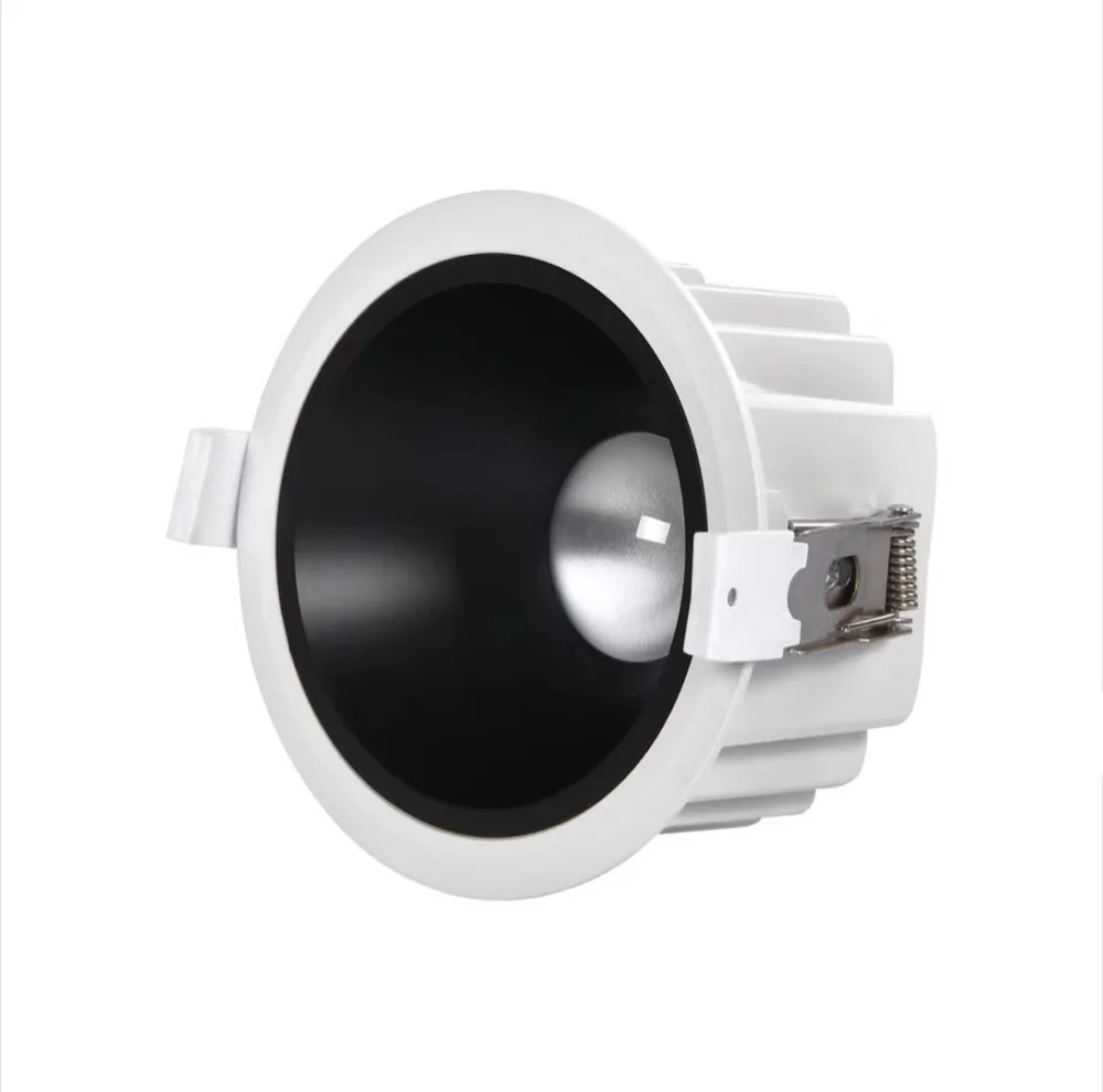 IP65 Zewnętrzna wodoodporna lampa punktowa Wpuszczana lampa LED typu Downlight Łazienka na mokro Kuchnia bez głównego światła Czarny reflektor