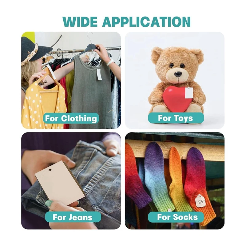 مجموعة مسدسات العلامات مع حقيبة تخزين صلبة، مسدس علامات للملابس، ملحق قياسي لبسيمة البيع بالتجزئة للملابس