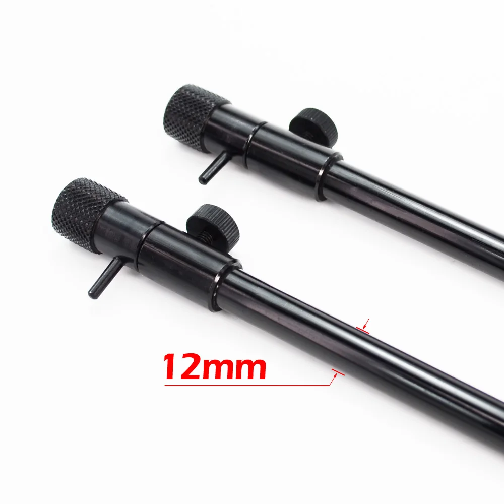 2pcs Carp Fishing Bank Sticks Aluminum  Fishing Pod Rod Support Telescopic 40-70cm