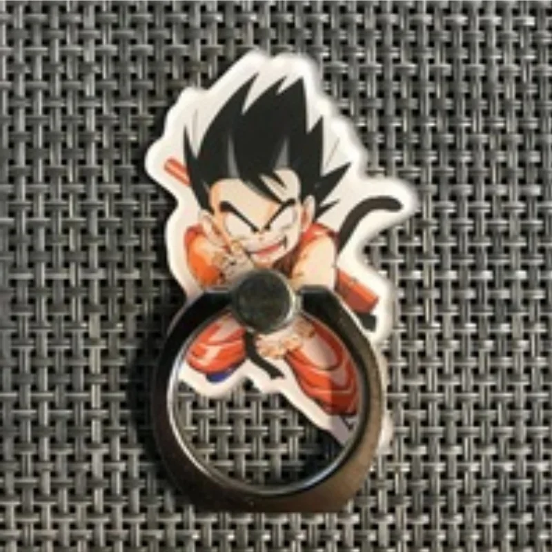 Kawaii Anime Dragon Ball Creative New Cartoon Ring Buckle Bracket Figure Cute Lazy Cell Phone Ring Bracket Cute 3D Bracket Gifts
