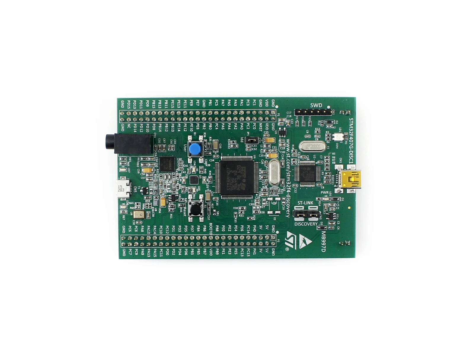 STM32F4DISCOVERY / STM32F407G-DISC1, kit de descoberta STM32F4