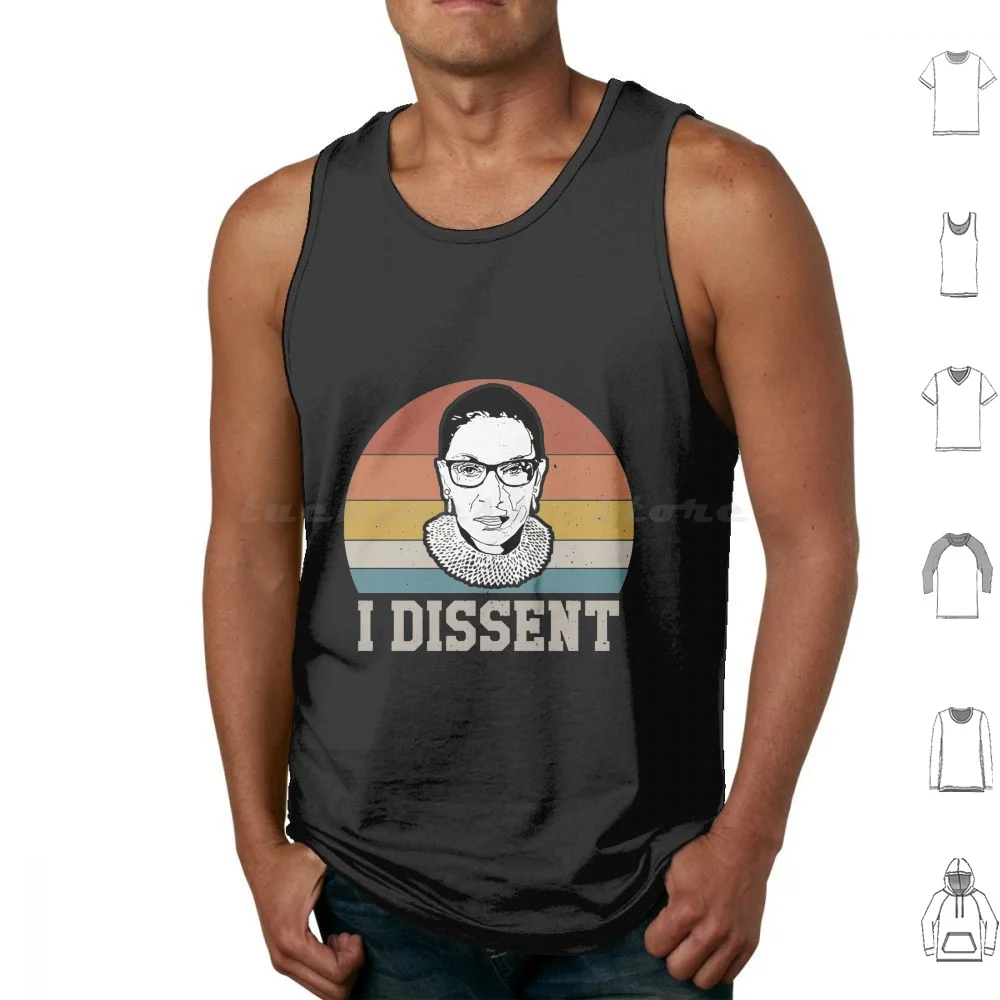 Ruth Bader Ginsburg T-Shirti Dissent Rbg Tank Tops Vest Sleeveless Ruth Bader Ginsburg T Shirti Dissent Rbg