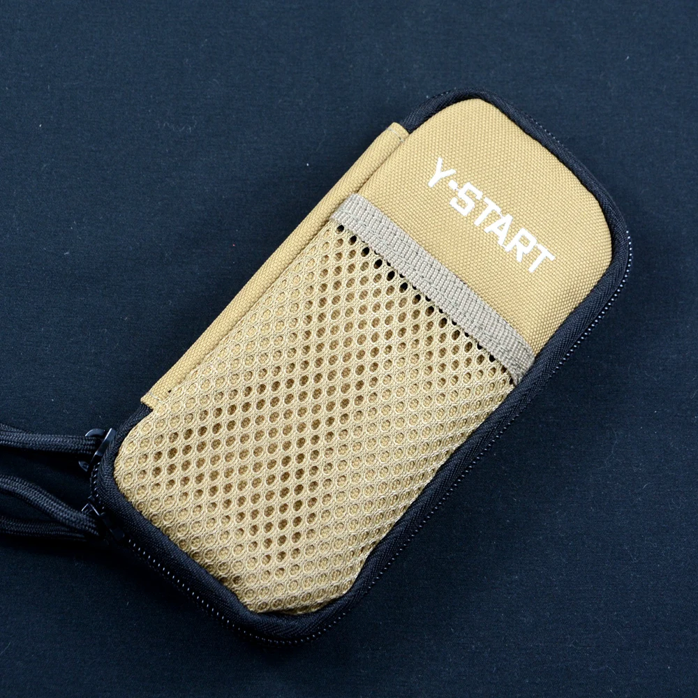 Y-START Knife Sheath Multifunctional Nylon Pouch Khaki Brown for Knife EDC Carrying MP02