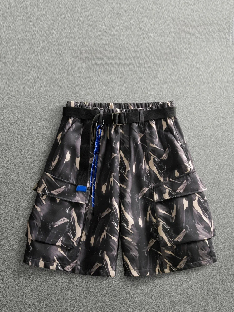 

KITH Men's Summer Camouflage orts Five-Piece Outdoors Fiing Workwear Casual Loose Fit Polyester Breathable Youth Sle