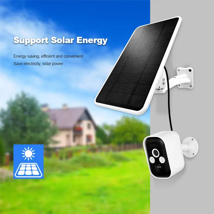 Srihome SH033 2MP 1080P Solar Battery Power IP Dome Camera  AI Humanoid Auto Tracking Home Security CCTV Baby  Monitor