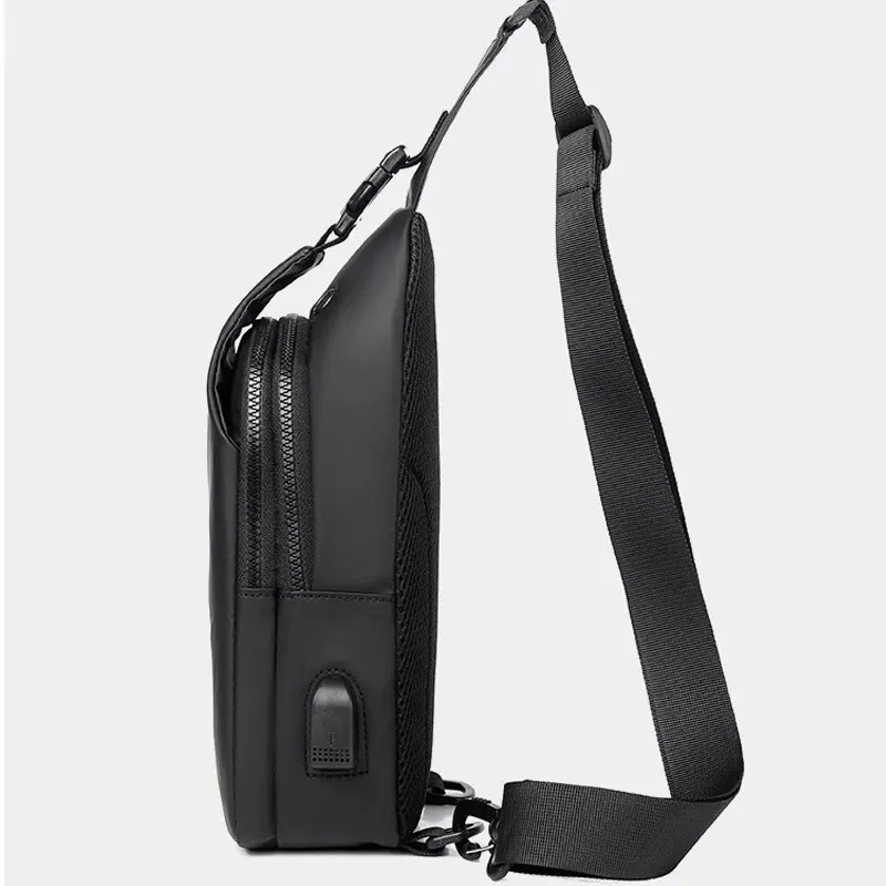 Men's Chest Bag Men's Hanging Outdoor Sports Chest Bag Men's Casual Shoulder Bag Waterproof Lightweight Crossbody Bag