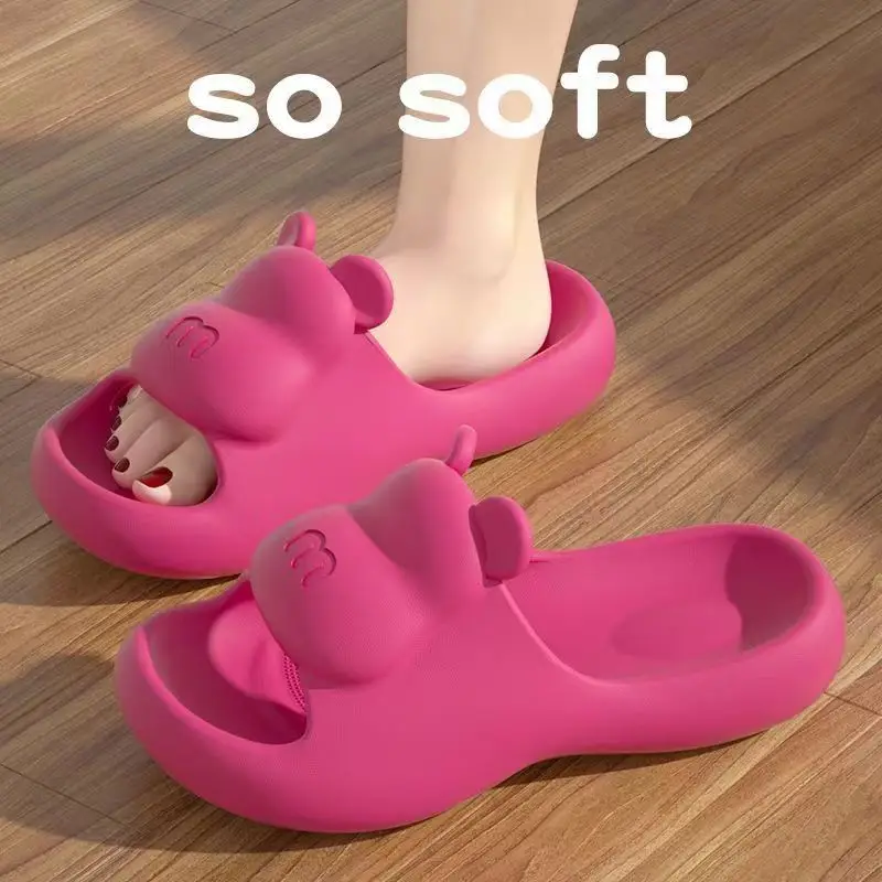 Summer women's poop feeling bathroom anti slip and anti odor outer wear wear-resistant men's sandals