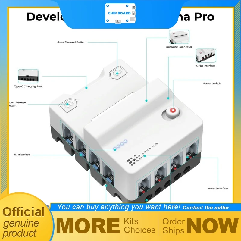 ELECFREAKS micro:bit Nezha Pro AI Mechanical Power Kit for Robotics and STEM Learning