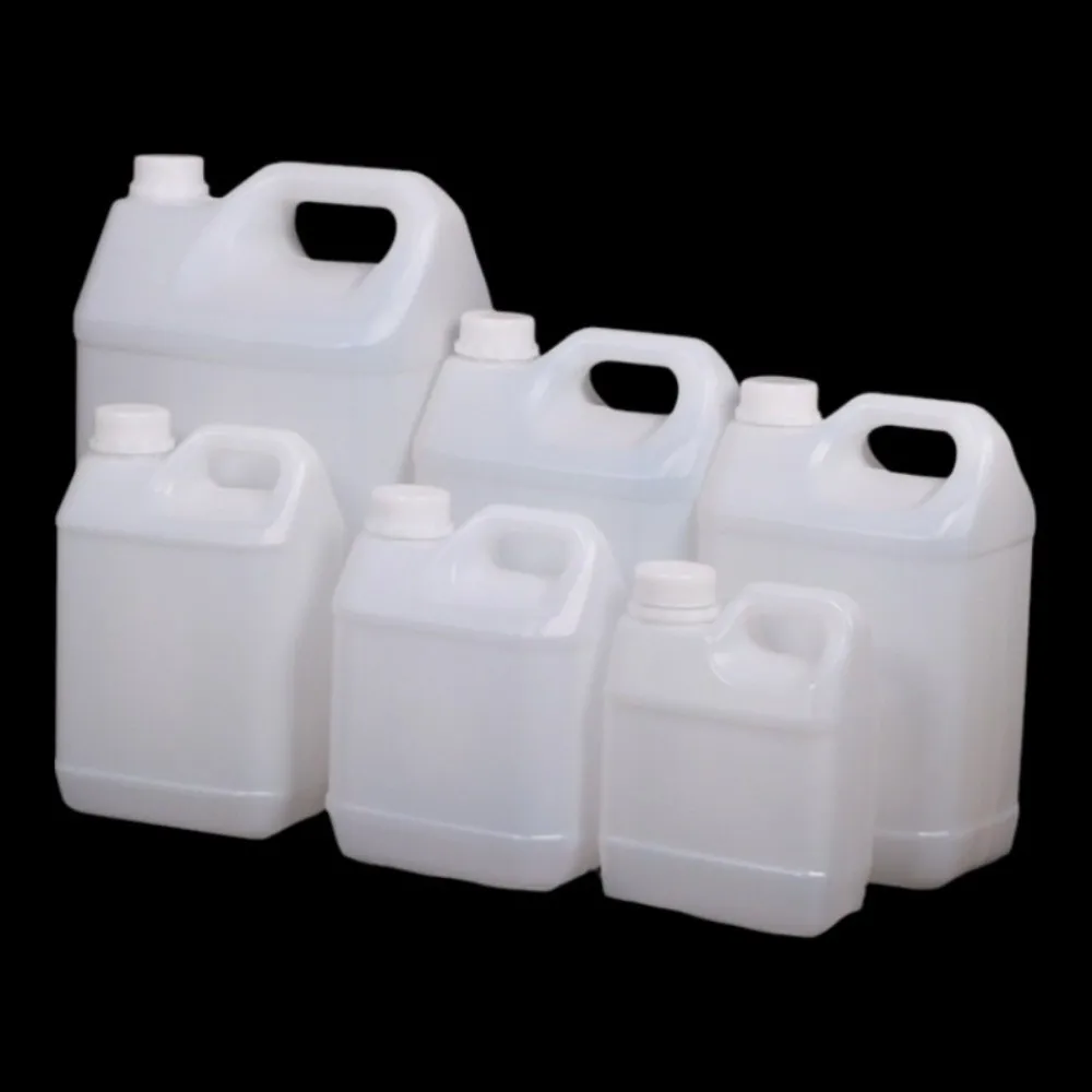 Multipurpose 1/2/3/4/5L Plastic Airtight Bottle with Lid Large-Capacity HDPE Bucket Food Grade Sealed Oil Jerrican Gel Shampoo