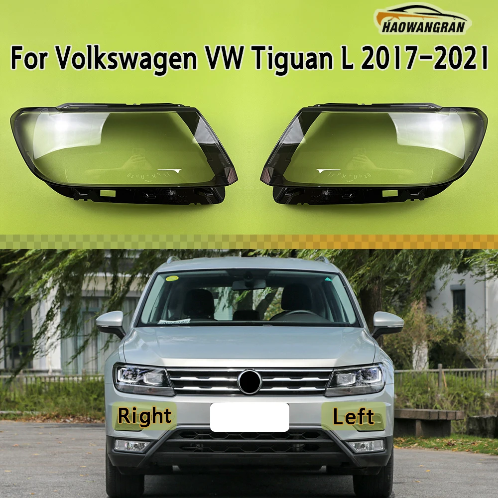 

For Volkswagen VW Tiguan L 2017 2018 2019 2020 2021 Headlamp Cover Headlight Shell Lens Plexiglass Replace Original Lampshade