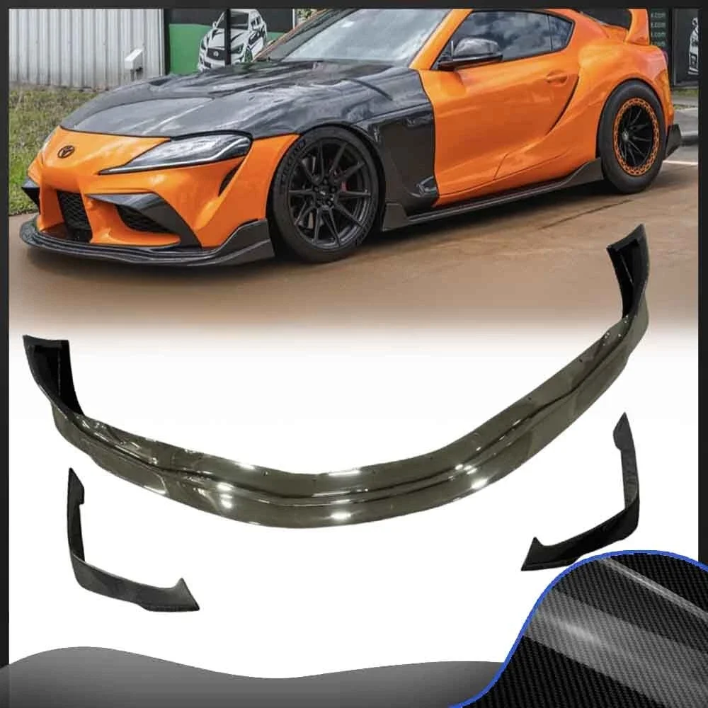 

Передний бампер из углеродного волокна, сплиттер для губ, подходят для Toyota GR Supra A90 2019-2025 гг.