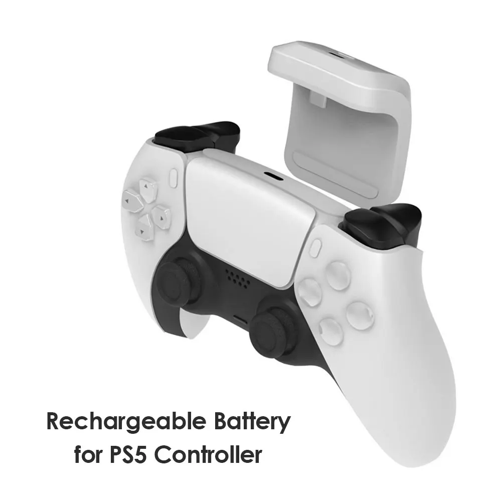 PS5 Controller Battery Pack External Clip Charging Bag Wireless Power External Clip 1800mAh Rechargeable Movable Battery for PS5