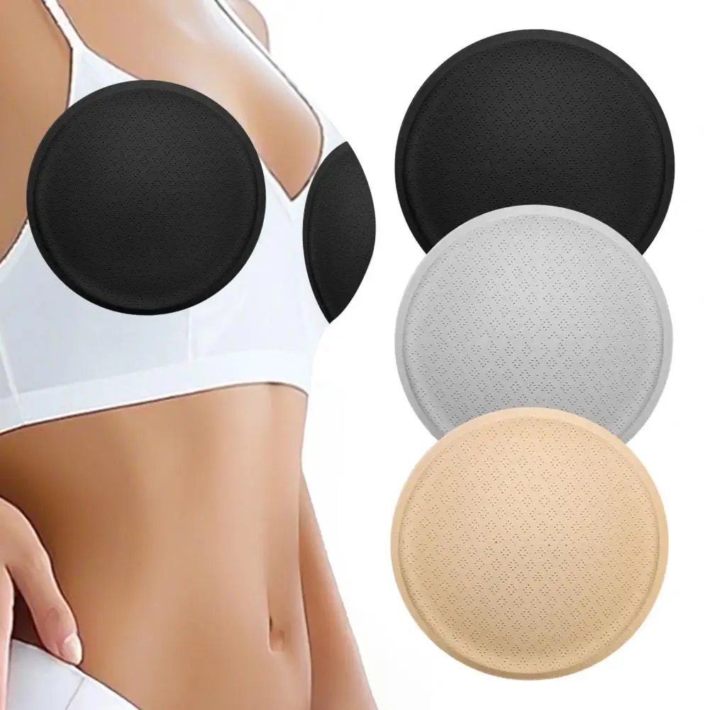 Traceless Breast Pad Round Bra Inserts Pads Removable Washable Bra Cups Inserts Soft Sponge Chest Pads for Bikinis Top 97