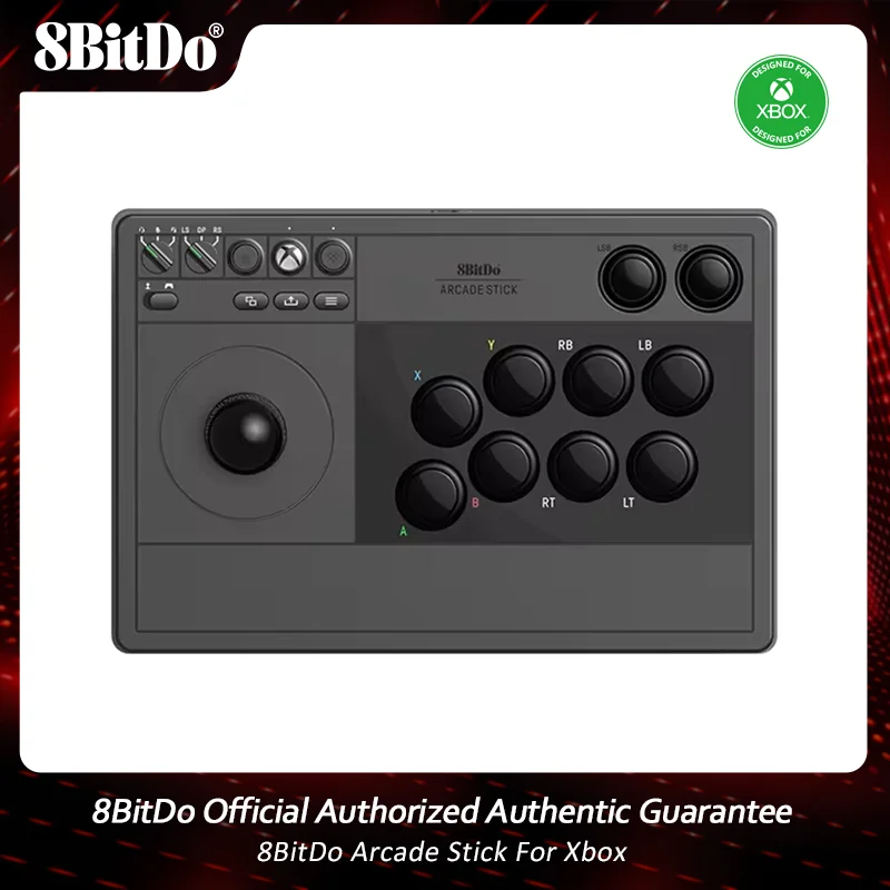 

8BitDo Arcade Stick Microsoft Officially Licensed For Xbox Series X/S Xbox One and Win10 Wireless 2.4G/Wired USB-C Arcade Stick