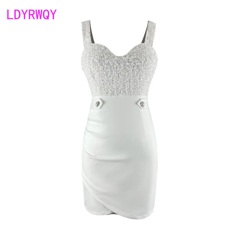 The new sexy deep-V low-cut dress with hip wrap and sling for a slimming woman for a night out in 2022 Office Lady Sheath