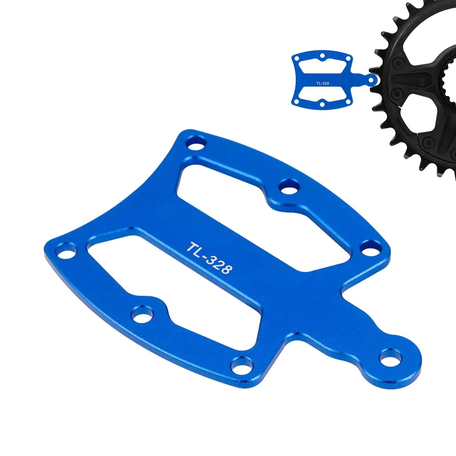 Bike Single Chainring Positive Negative Tooth Measuring Tool, Mountain Bike Single Speed Crankset Wear Gauge