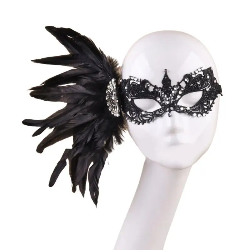 

652F Masquerade Mask for Women Mardi Gras Mask Carnival Prom Mask Halloween Party Mask Fancy Dress Party Supplies