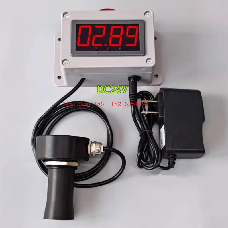 Limited Offer Digital Display Water Level Gauge, 0-5m Range, High/low Limit Monitoring, Ultrasonic Level Gauge With 60dB Alarm