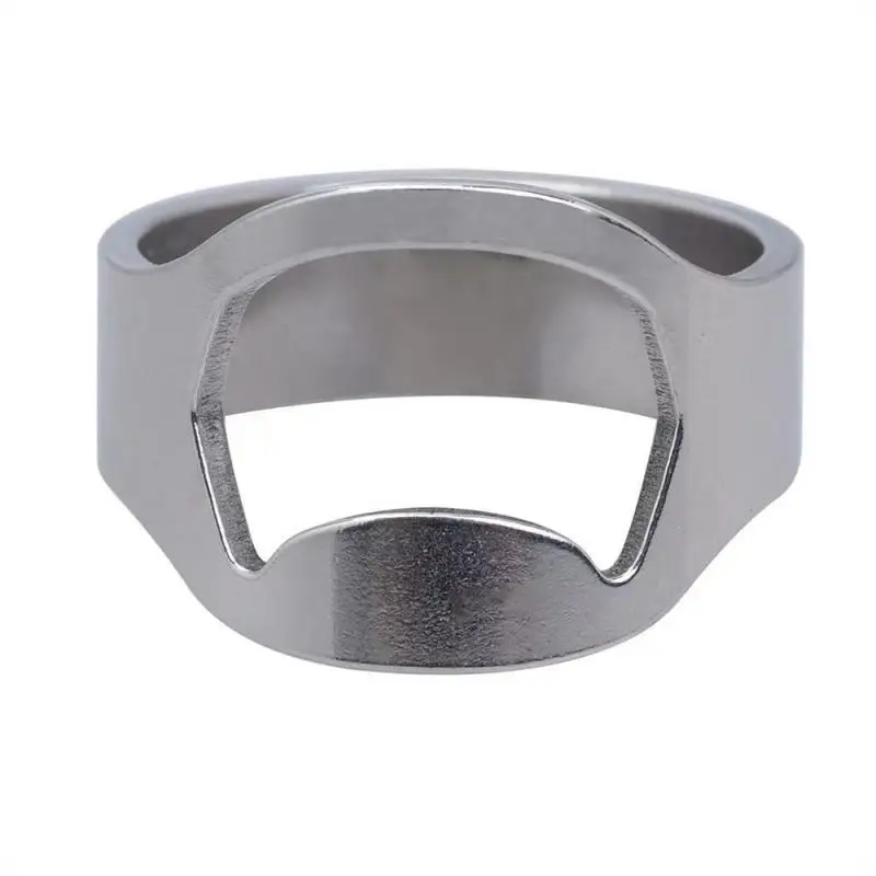 2/4/6PCS Titanium Steel Ring Fashion Practical Innovation Top Trends Popular Items Fashion Stainless Steel Bottle Opener Popular