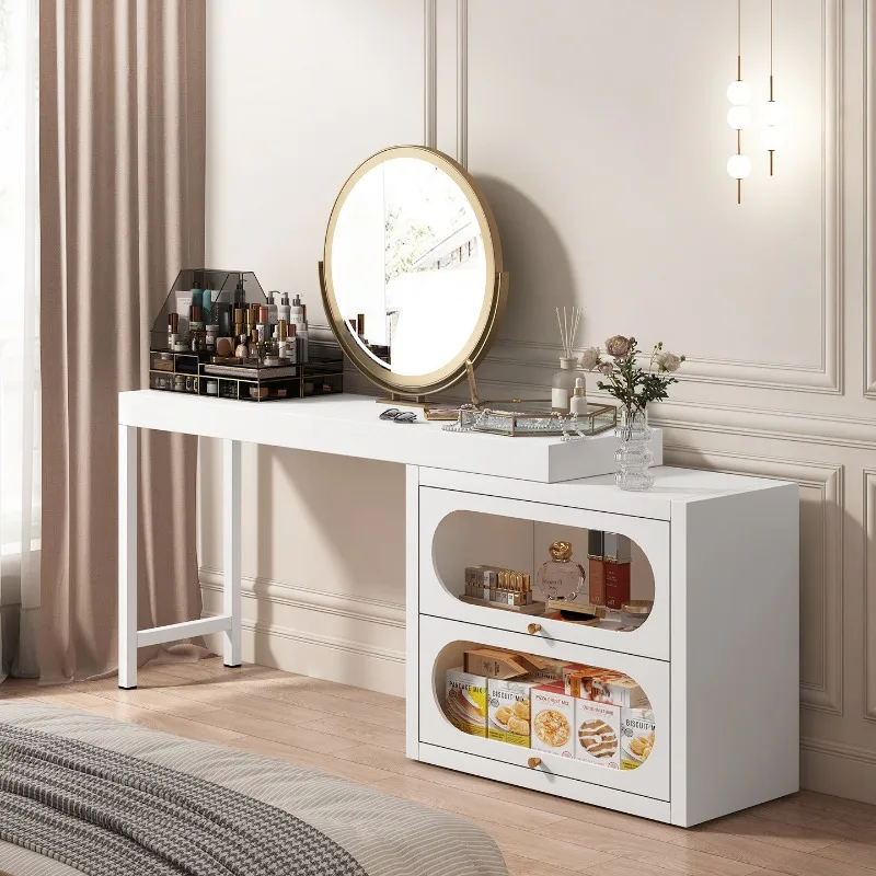 

Storage Makeup Vanity Table Mirror Computer Coffee Modern Study Dressing Table European Comfortable Penteadeira Home Furniture