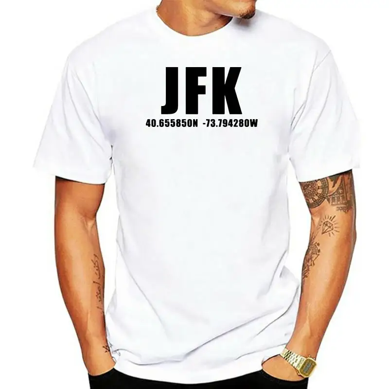 Jfk New York John F Kennedy International Airport Coordinates T Shirt