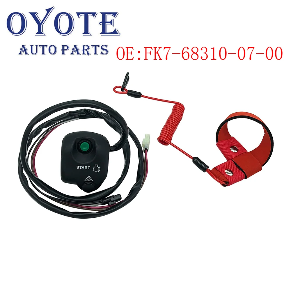 

OYOTE Replaces Fits For Yamaha FK7-68310-07-00 WaveRunner Handlebar On Off Kill Switch Box w/Lanyard FK7-68310-07-00