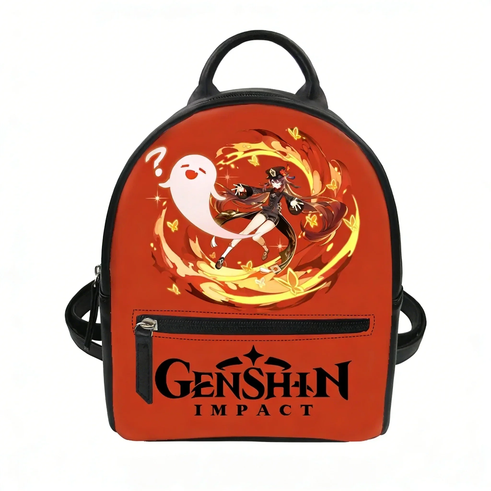 

Genshin Walnut Backpack Purse Womens Schoolbag Customized Double Shoulder Bag High Quality Mini Daypack Leather Travel Bag Gift