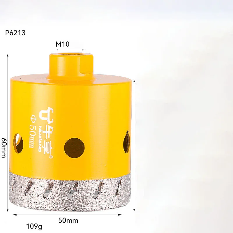 M10 Gewinde-Winkelschleifer Glas-Keramik-Lochöffner Bohrer 20-50mm Trocken-Vakuum-Handschleifer für Keramikfliesen Granit Marmor – Detail 8