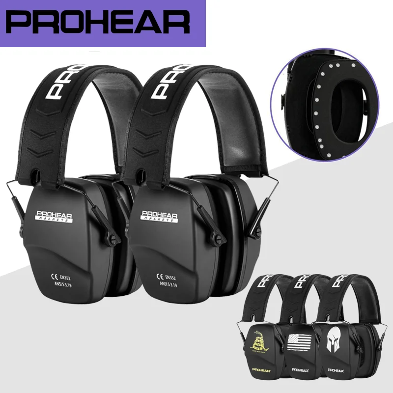 

PROHEAR Ear Protection for Shooting Gun Range Hunting NRR 26dB Noise Reduction Earmuffs Foldable Professional Hearing Protector