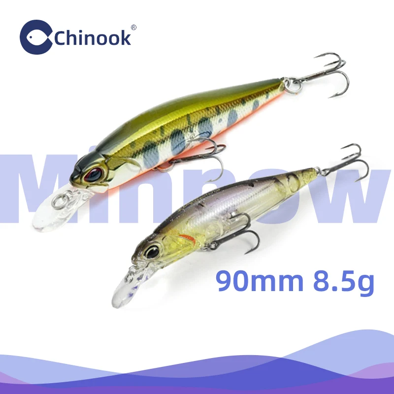 1PCS Minnow FishingLure 90mm8.5g suspending Hard Bait Wobbler Jig Bait Crankbait Carp Striped bass Pesca Fishing tackle SwimBait