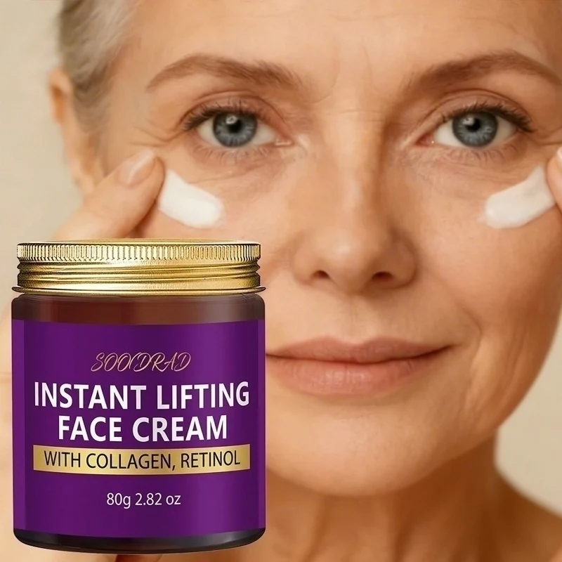Instant Lifting Face Cream, Collagen & Retinol,80g/2.82oz, daily use, vibrant skin feel