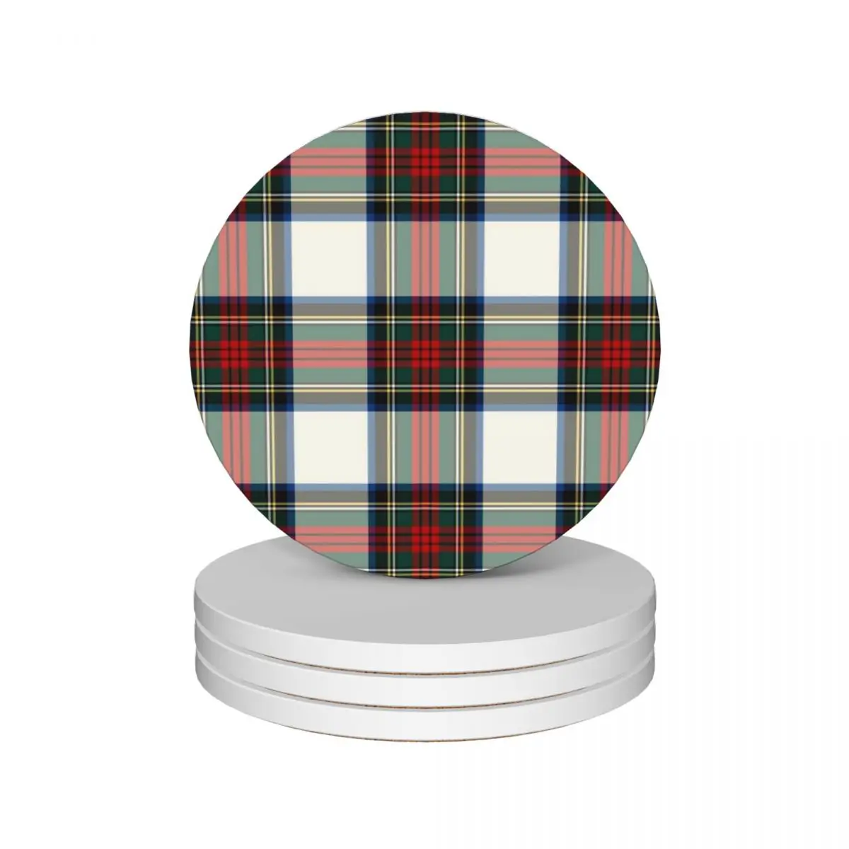 

Clan Stewart Dress Tartan Ceramic Coasters (Set of 4) household utensils kitchen for coffee cups set cute bulk Coasters