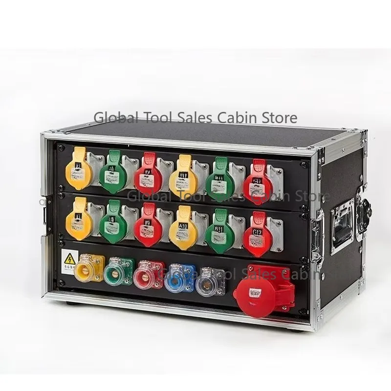 Compact Waterproof Aluminium Alloy Shell Power Distribution Box 380V Three-Phase Surge Protection for Stage DMWT-01 Model