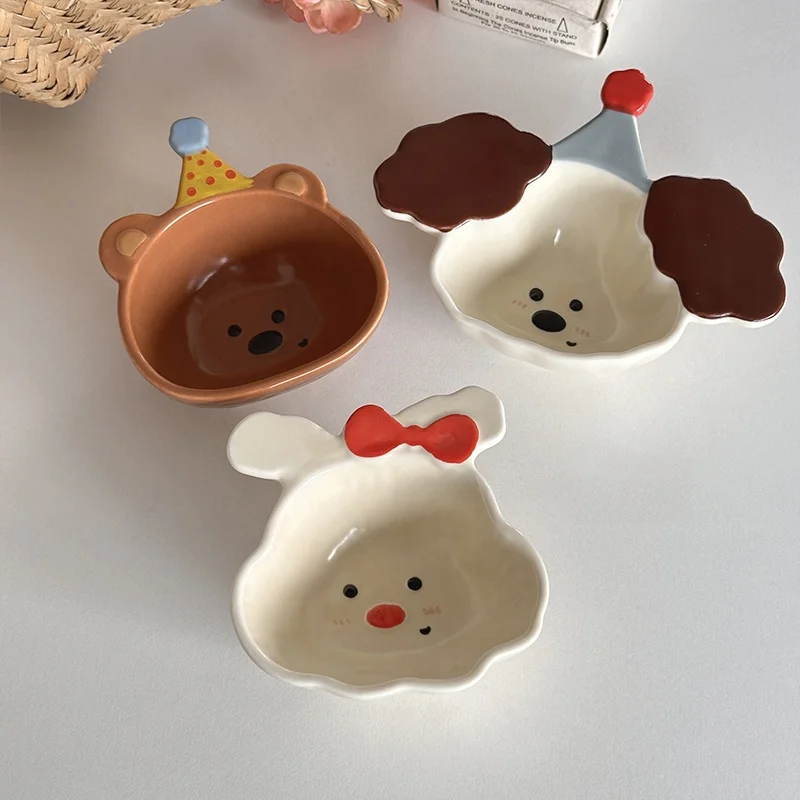 

Cute Cartoon Cerc Sauce Di High Aesthetic Animal aped Home Use Condiment Di Small Dip Plate Oil Tray Korean Sle
