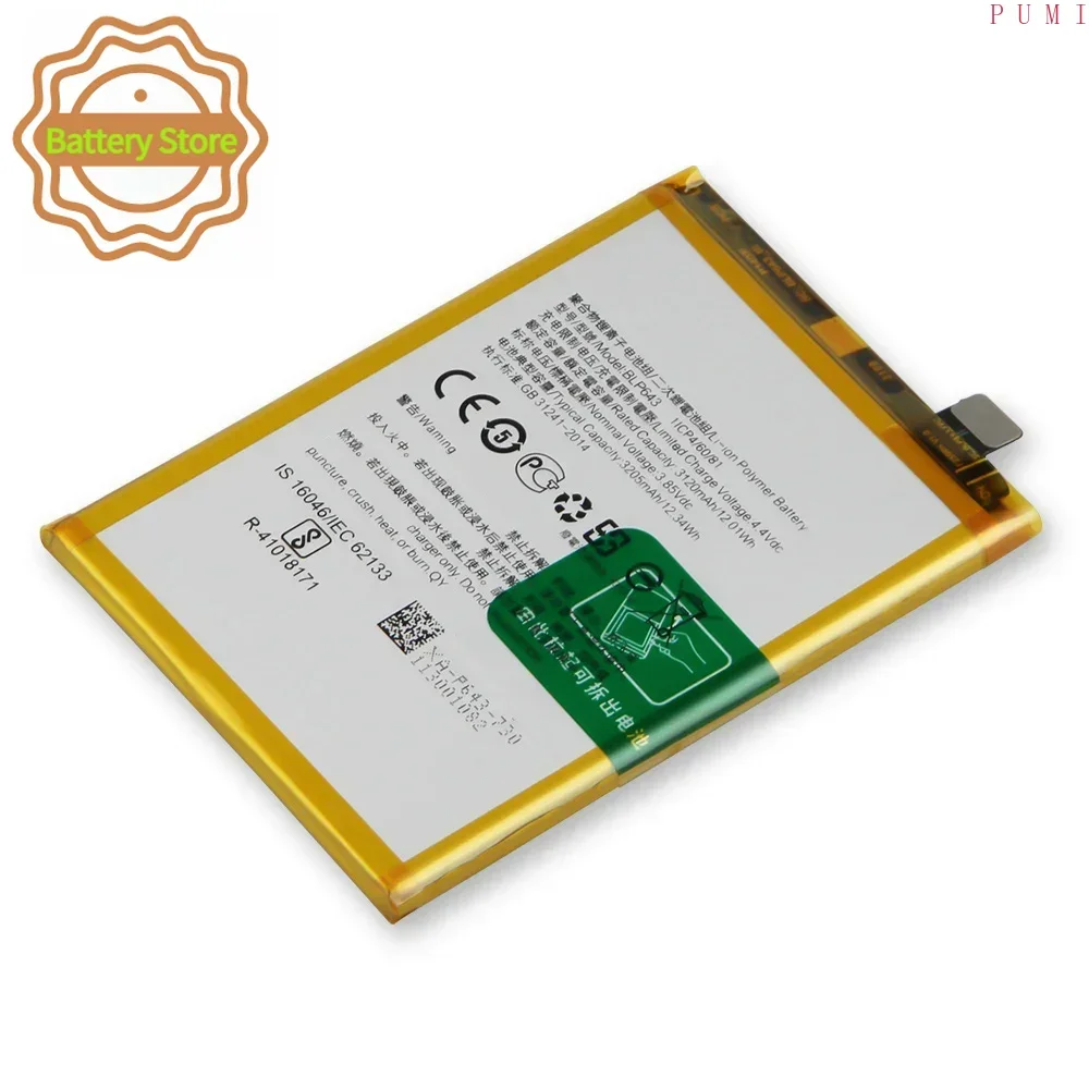 BLP639 BLP635 BLP663 BLP651 BLP643 For OPPO R11 R11S R11plus R11TM R15 Standard Edition Dream Edition Batteries Phone Battery