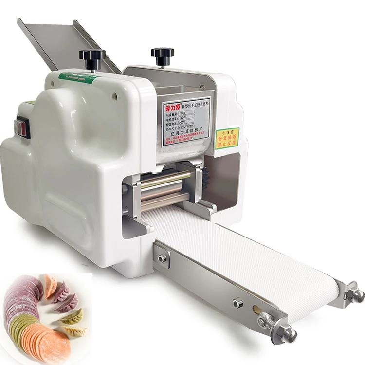 

Customizable Wonton Gyoza Pastry Skin Sheet Making Machine Commercial Dumpling Wrapper Machine