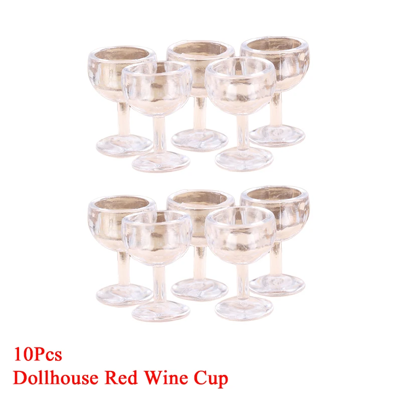 

10 шт. 1/12 кукольный домик миниатюрная чашка для красного вина бокал для вина кухонный декор игрушка
