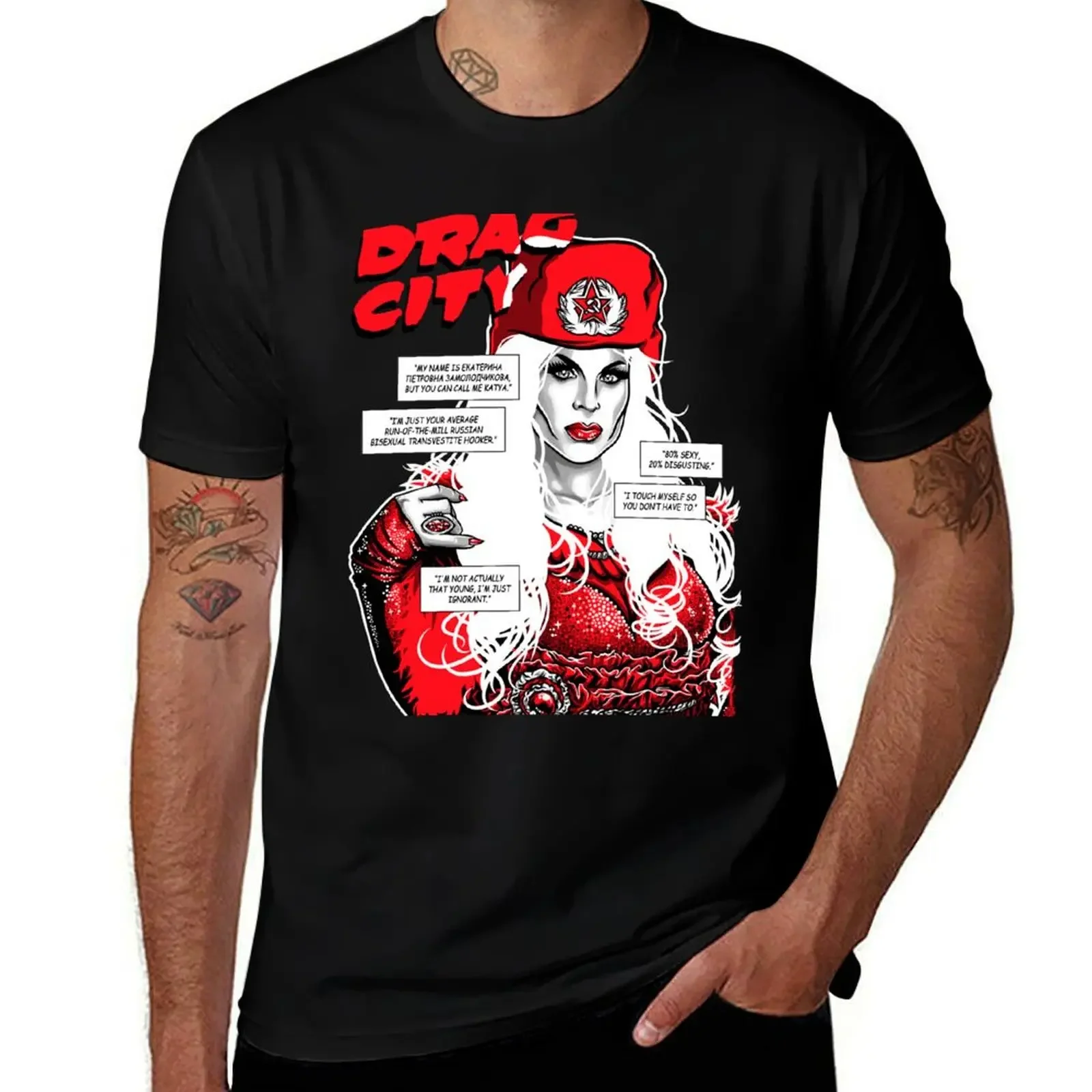 

Drag City - Katya T-Shirt blacks customs design your own blanks customs plain black t shirts men