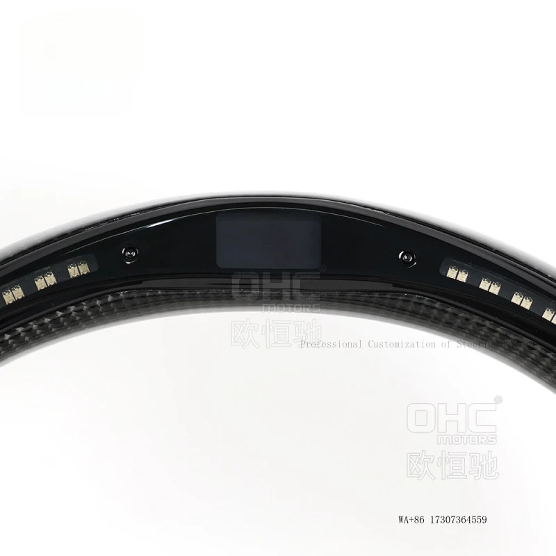 New Suitable for 2013-2020 Nissan Patrol Y61 car steering wheel modification and upgrade to carbon fiber LED SUV steering wheel